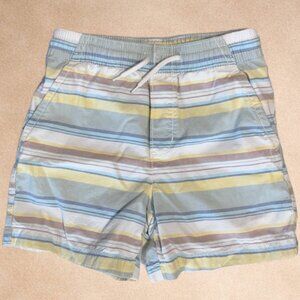 Boys Striped Drawstring Shorts 7 | Elastic Waist | Summer Casual Play Shorts